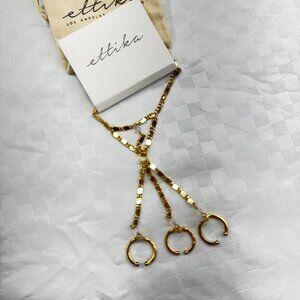 New Ettika Gold Plated Hand Bracelet Hand Chain